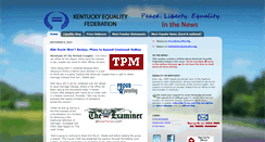 Desktop Screenshot of news.kyequality.org